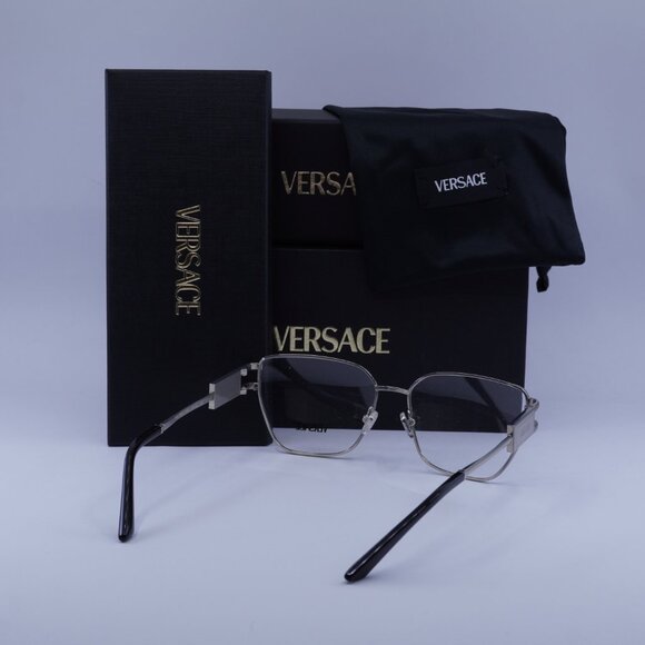 Versace VE1301 1000 Cat Eye Eyeglasses 57mm – Silver - Picture 8 of 9